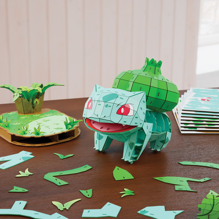 Puzzle 4D Build Pokemon Bulbasaur model 3D do złożenia