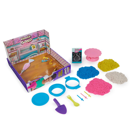 Kinetic Sand Piasek kinetyczny Rainbow Cake Shoppe Zestaw Ciastkarnia Cukiernia Torty Ciasta + akcesoria