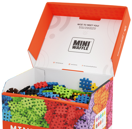 Klocki konstrukcyjne Mini Waffle zestaw 500 elementów Marioinex