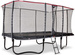 Trampolina ogrodowa z siatką zabezpieczającą i drabiną PeakPro 275 x 458 cm czarna