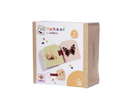 Montessori Drewniana Książka Edukacyjna Zwierzęta 7 Elementów