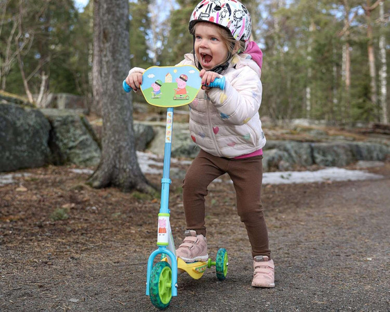 Hulajnoga trójkołowa Świnka Peppa ciche koła i regulowana kierownica