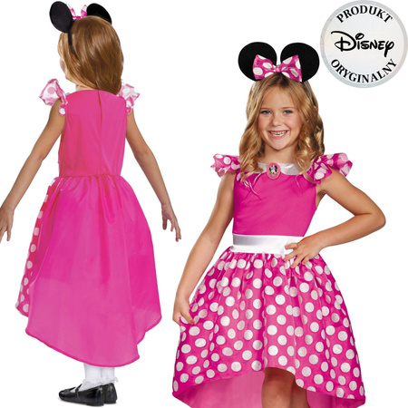 Strój karnawałowy Disney dla dziewczynki Myszka Minnie przebranie 98-110 cm (3-4 lata)