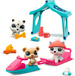 Zestaw Littlest Pet Shop Śnieżny Dzień Snowy Day Play Pack figurki + akcesoria