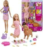 Barbie zestaw Narodziny Piesków lalka i zwierzęta