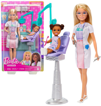 Zestaw You Can Be kariera Lalka Barbie Dentystka Lekarz  