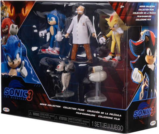 Zestaw figurek Sonic 3 The Hedgehog 5 elementów Movie Collection 3+