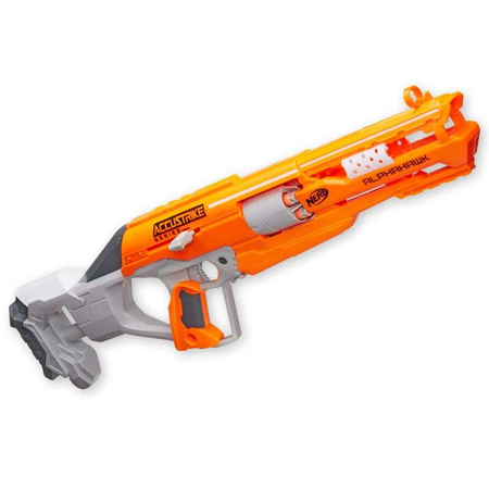 OUTLET NERF N-Strike Elite wyrzutnia Alphahawk 10 strzałek USZKODZONE OPAKOWANIE