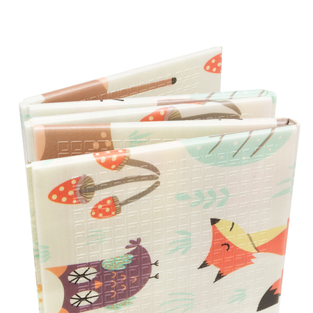 Humbi Dwustronna Składana Mata Edukacyjna z pianki XPE 120x180 Las Uliczki