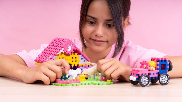 Klocki konstrukcyjne Mini Waffle Farmer Urocze Ranczo 112 elementów Marioinex