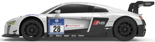 Zdalnie sterowane auto Audi R8 LMS RC biały pojazd sportowy 1:18 Rastar