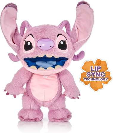 Disney Lilo&Stitch Interaktywna Maskotka Chatty Angel Andzia Różowa kosmita 30 cm