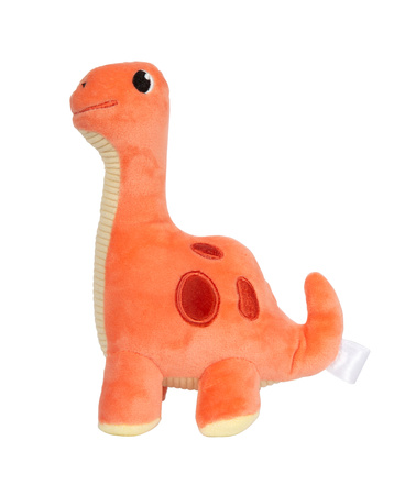 Urocza maskotka przytulanka pomarańczowy dinozaur 17 cm