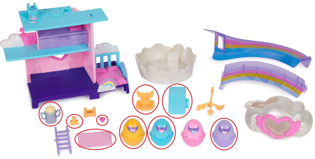 OUTLET Hatchimals Alive! Surprise zestaw żłobek opieka nad maluszkami + figurka WYBRAKOWANY