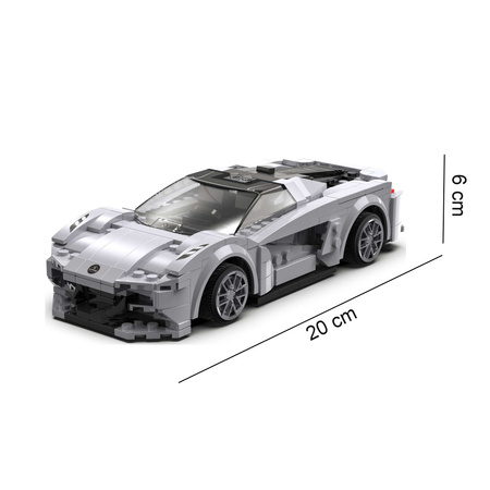 Klocki CaDA Pojazd zdalnie sterowany Auto wyścigowe EVO Race Car + wytrzymały Lotus Evija RC Dual Mode 597 el.