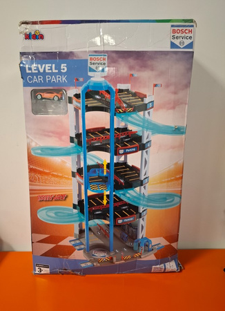 OUTLET Garaż Parking XXL Bosch Service 5-poziomowy 85 cm Klein + 2 autka USZKODZONE OPAKOWANIE