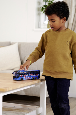 Niebieski Autobus Miejski Man Lion's City otwierane drzwi