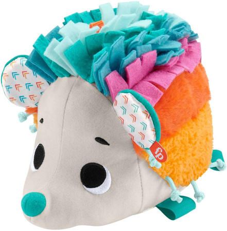 Sensoryczna maskotka przytulanka Jeż z dźwiękami + gryzak GRATIS