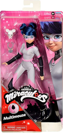 Miraculous Biedronka i czarny kot - mały zestaw lalka Multimouse Myszka Mullo + akcesoria 4+