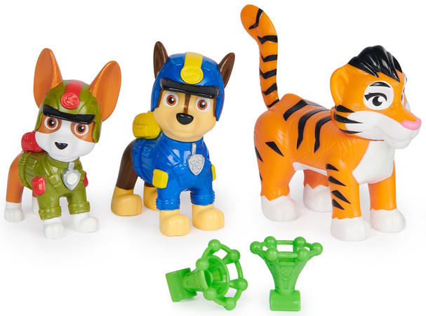 Zestaw Psi Patrol Jungle Pups figurki Chase Tracker + akcesoria