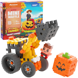 Klocki konstrukcyjne Mini Waffle Farmer Ładowarka czołowa 50 elementów Marioinex