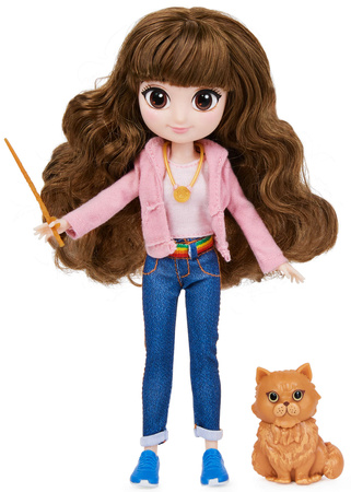 OUTLET Harry Potter Lalka figurka Hermiona z kociołkiem i Krzywołap USZKODZONE OPAKOWANIE