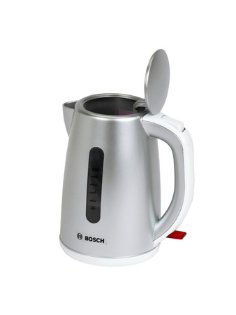 Zestaw śniadaniowy Bosch srebrny Czajnik Zabawkowy Toster Ekspres do Kawy dla Dzieci Dźwięk 3+