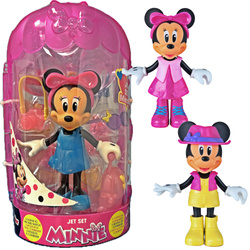 Laleczka figurka Myszka Minnie z zestawem strojów Jet Set