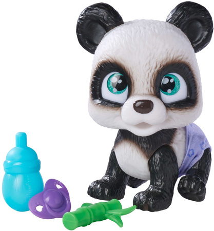 Pamper Petz Panda Interaktywna figurka pije sika + akcesoria Pieluszkowy Gang
