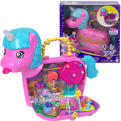 Polly Pocket Zestaw kompaktowy Jednorożcowe Urodziny Unicorn Partyland minilalki figurki i akcesoria
