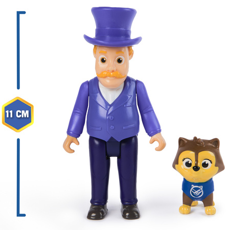 Psi Patrol zestaw 6 figurek Rubble Pani Burmistrz i Chickaletta Chase Burmistrz Humdinger i kotek