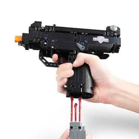 Zestaw CaDA Klocki Desert Eagle Falcon broń pistolet 5 naboi + Broń Micro UZI + 6 pocisków