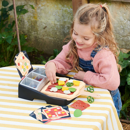 Pizza do krojenia zestaw z dodatkami do pizzy dla małego pizzermana z deską + 24 dodatki OONI Casdon