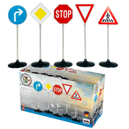 Znaki drogowe duże zestaw do nauki dla dzieci 5 szt Klein