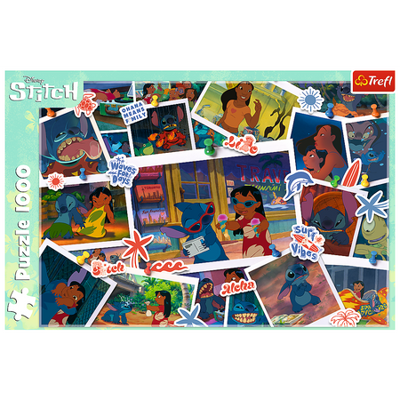 Disney Puzzle 1000 Lilo&Stitch słodkie wspomnienia Trefl