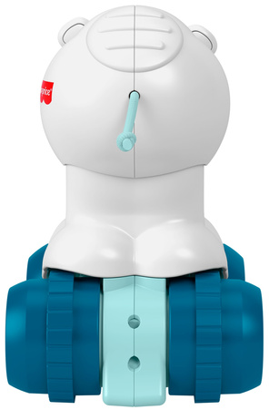 Miś polarny na kółkach "Raczkuj za mną" zabawka dla maluchów 9m+