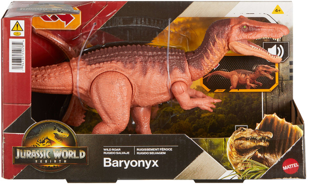Figurka Dinozaur Baryonyx Jurassic World Rebirth Wild Roar dźwięk 18 cm