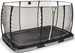 Trampolina ogrodowa z siatką zabezpieczającą do gruntu Allure Classic 214x366 cm czarna