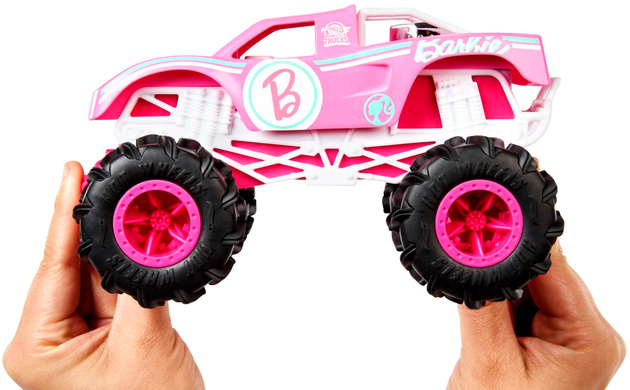 Zdalnie Sterowany różowy Monster Truck Barbie auto RC 19 cm