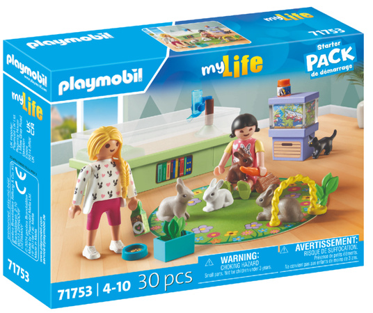 Playmobil My Life Zestaw Dziewczynki z Królikami 30 elementów