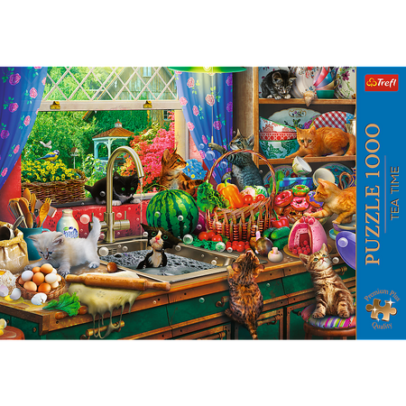 Puzzle 1000 Kociaki Rozrabiaki Trefl