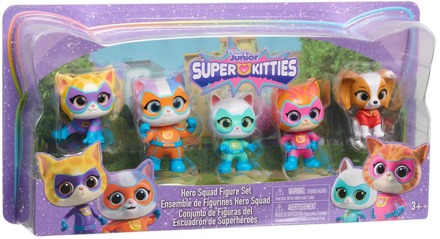 Disney Junior Superkoty Super Kitties zestaw 5 figurek Ekipa kotki