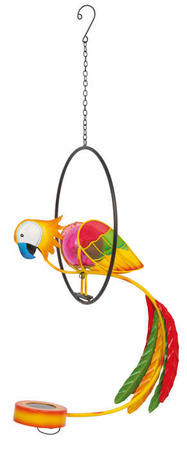 Ruchoma ozdoba do pokoju metalowa Papuga Rod Parrot