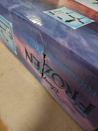 OUTLET Hulajnoga dwukołowa Kraina Lodu Disney składana z regulowaną kierownicą Frozen USZKODZONE OPAKOWANIE