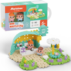 Klocki konstrukcyjne Mini Waffle City Kawiarnia 80 elementów Marioinex
