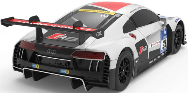 Zdalnie sterowane auto Audi R8 LMS RC biały pojazd sportowy 1:18 Rastar