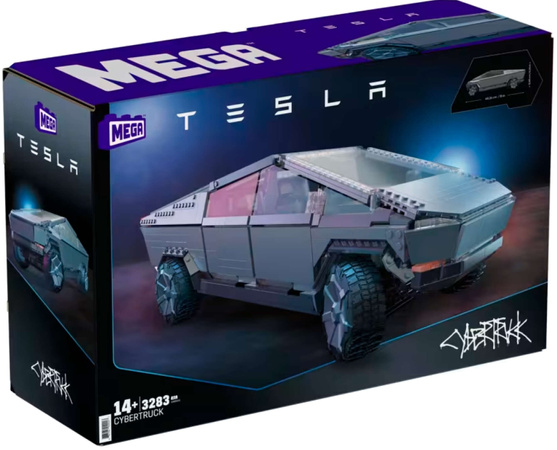 Klocki Mega zestaw duży samochód Tesla Cybertruck 3283 elementy 48 cm