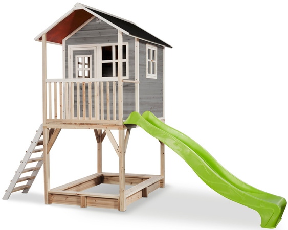 Drewniany domek ogrodowy dla dzieci Loft 700 - szary