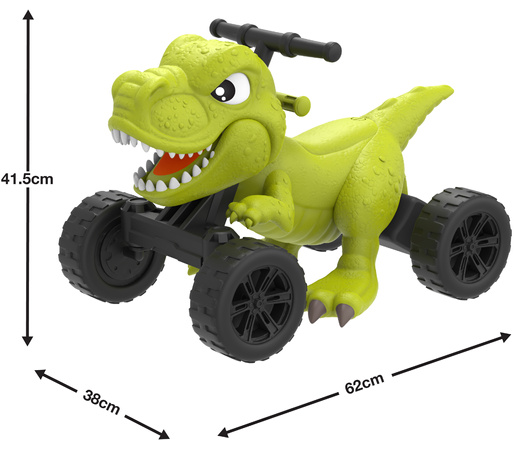 EVO Jeździk auto na akumulator dla dziecka quad pojazd dinozaur z dźwiękiem ryczy