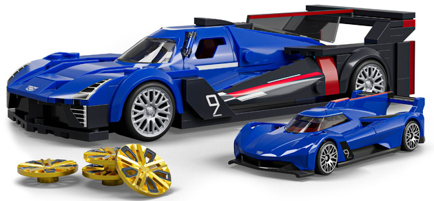 Hot Wheels Klocki Seria Speed Brick Shop Samochód Cadillac Project GTP Hypercar 236 elementów